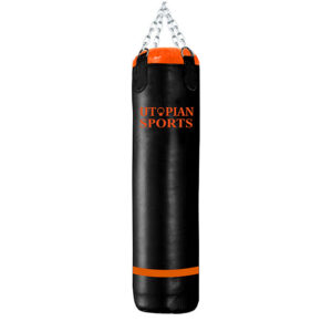 Muay Thai Punch Bag/Kick Bag Black and Orange