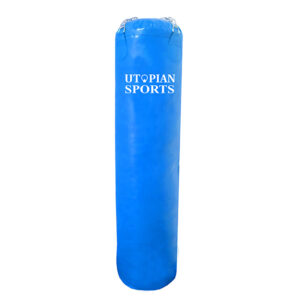 Muay Thai Long Punching Bag/Karate Kick Bag Blue 155cm Height