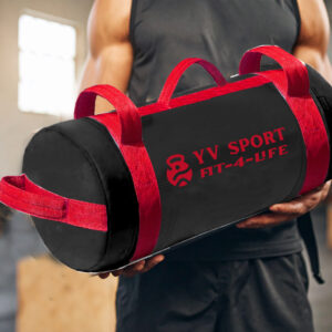 Black Sand Bag/Core Bag With Red Webbing Handles