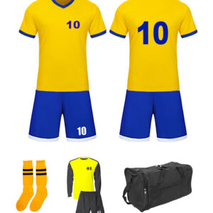 Soccer Kit 15 Set Adults - Blue and Yellow
