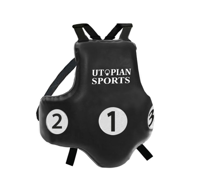 Leather Chest Guard Target Body Shield MMA Chest Guard