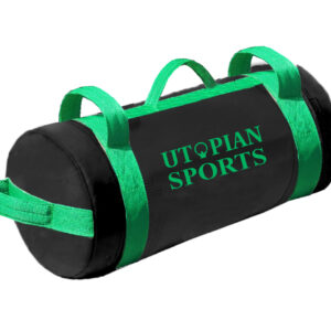 Black Sand Bag/Core Bag With Green Webbing Handles
