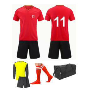 Soccer Kit 15 Set Adults - Black and Red