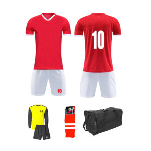 Soccer Kit 15 Set Adults - Red and White Kit